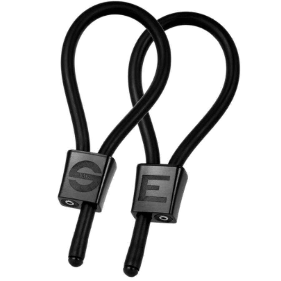 ELECTRASTIM - PRESTIGE ELECTRA LOOPS ADJUSTABLE COCK RINGS BLACK - NOCTURNA DESIRES