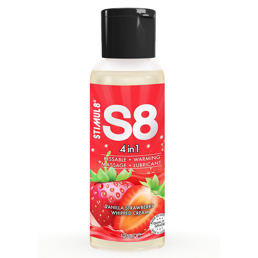 STIMUL8 - S8 4 IN 1 STRAWBERRY DESSERT LUBRICANT 125 ML - NOCTURNA DESIRES