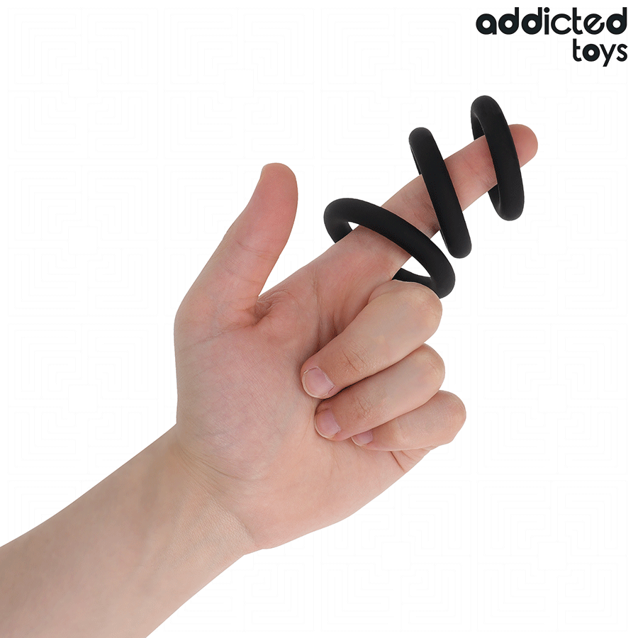 ADDICTED TOYS - SET OF SILICONE RINGS MODEL 1 - NOCTURNA DESIRES