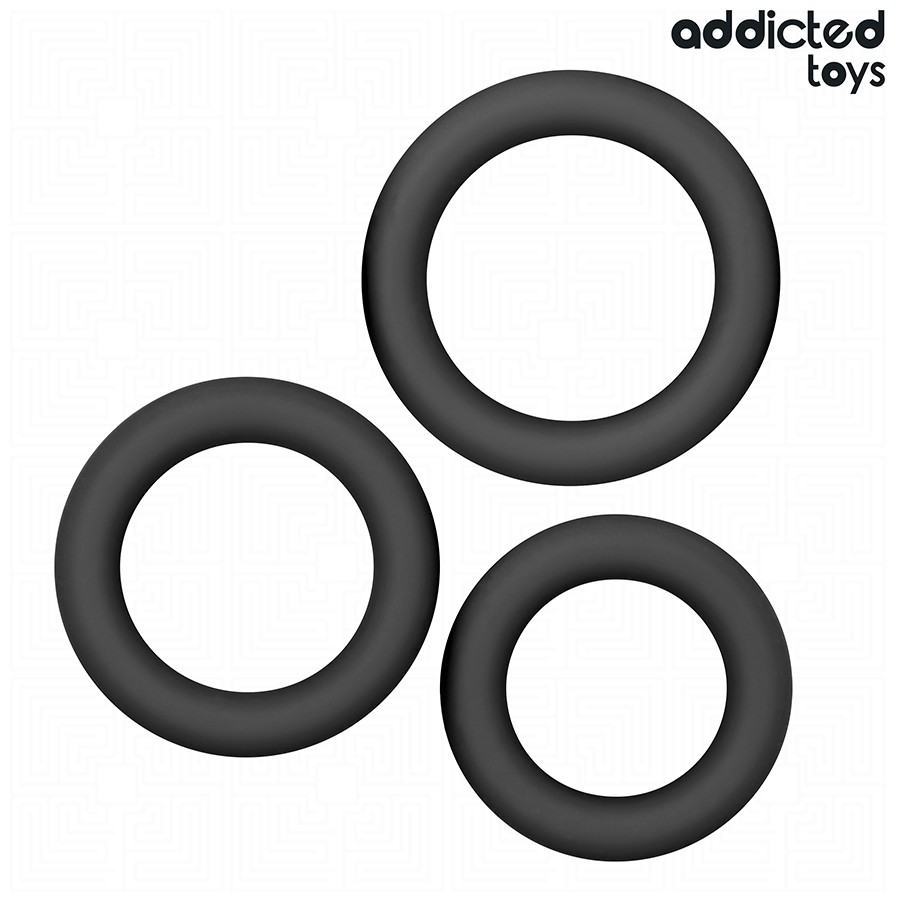 ADDICTED TOYS - SET OF SILICONE RINGS MODEL 1 - NOCTURNA DESIRES