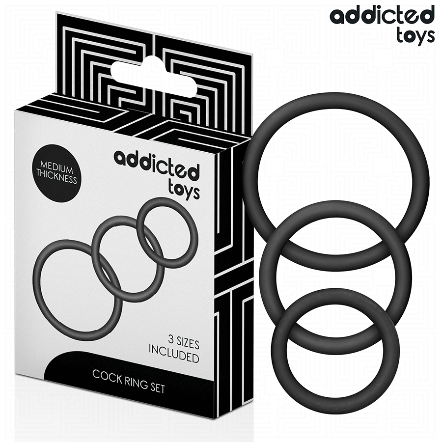 ADDICTED TOYS - SET OF SILICONE RINGS MODEL 2 - NOCTURNA DESIRES