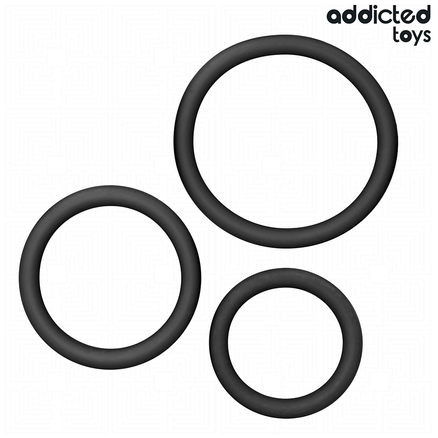 ADDICTED TOYS - SET OF SILICONE RINGS MODEL 2 - NOCTURNA DESIRES