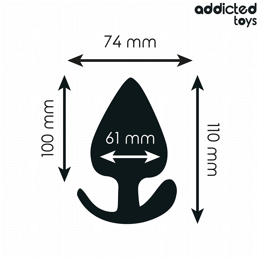 ADDICTED TOYS - ANAL PLUG SILICONE SIZE XXL 11 CM - NOCTURNA DESIRES