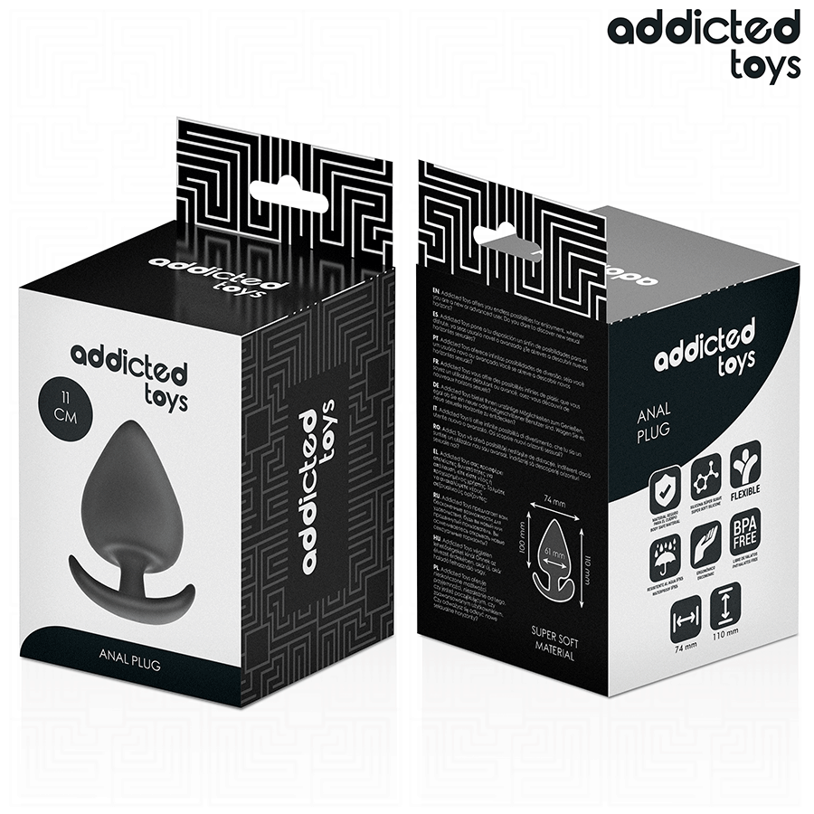 ADDICTED TOYS - ANAL PLUG SILICONE SIZE XXL 11 CM - NOCTURNA DESIRES