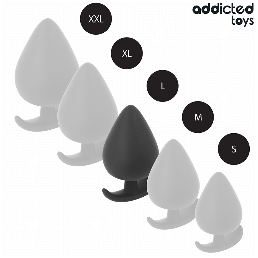 ADDICTED TOYS - ANAL PLUG SILICONE SIZE L 8 CM - NOCTURNA DESIRES