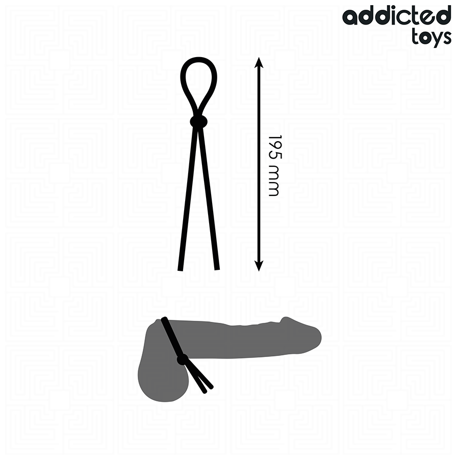 ADDICTED TOYS - SILICONE ROPE FOR THE SINGLE LOOP PENIS - NOCTURNA DESIRES
