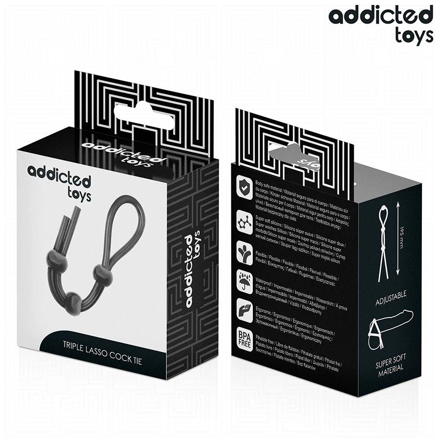 ADDICTED TOYS - SILICONE ROPE FOR THE TRIPLE LOOP PENIS - NOCTURNA DESIRES