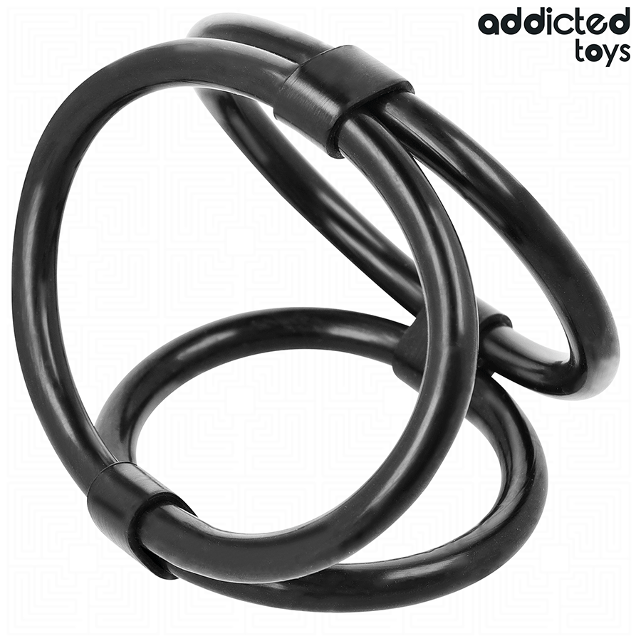 ADDICTED TOYS - TRIPLE PENIS RING - NOCTURNA DESIRES