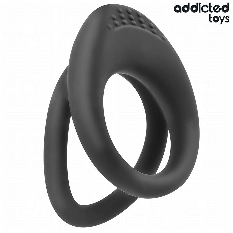 ADDICTED TOYS - DOUBLE TEXTURED PENIS RING - NOCTURNA DESIRES