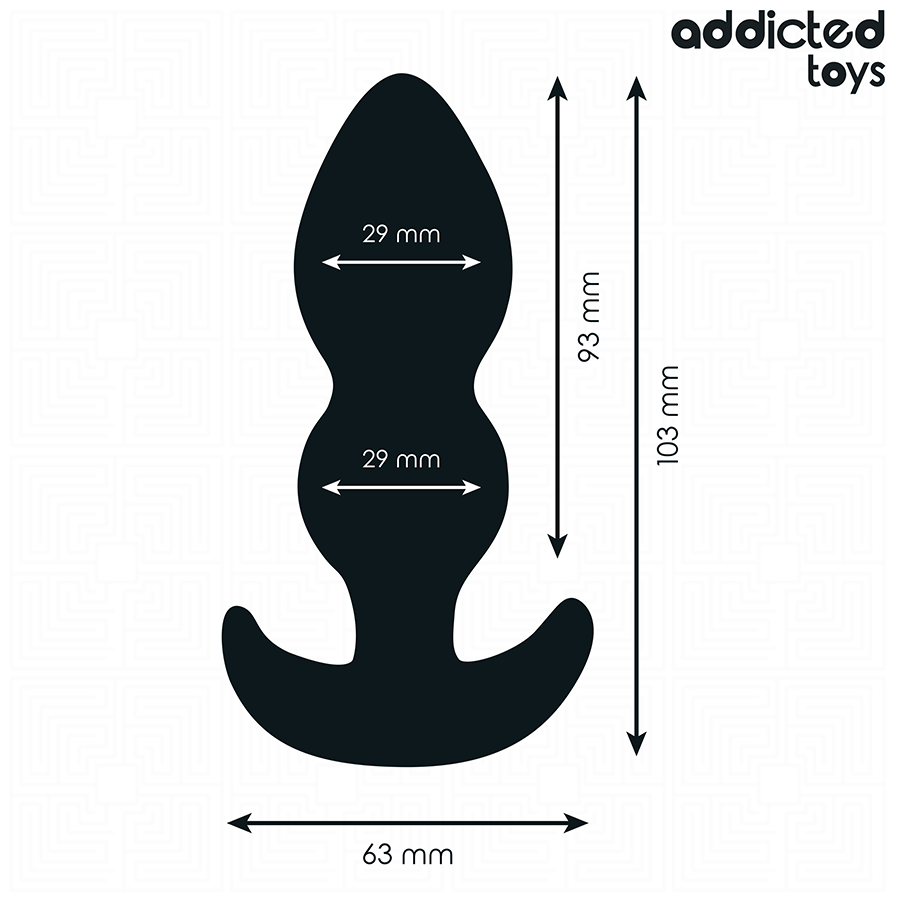 ADDICTED TOYS - ANAL PLUG SILICONE SIZE S 10.3 CM - NOCTURNA DESIRES