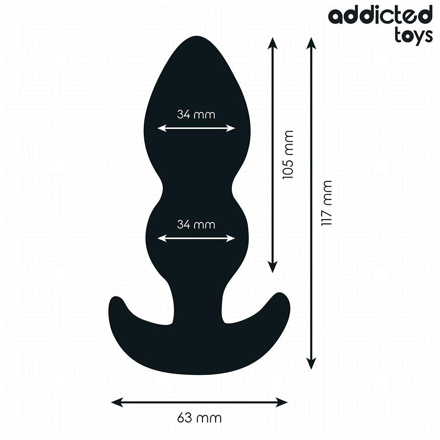 ADDICTED TOYS - ANAL PLUG SILICONE SIZE L 11.7 CM - NOCTURNA DESIRES