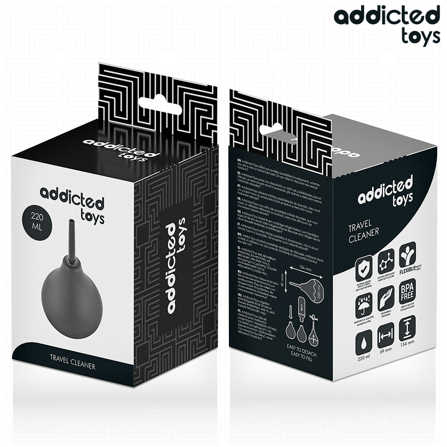 ADDICTED TOYS - TRAVEL ANAL CLEANER SIZE L 220 ML - NOCTURNA DESIRES