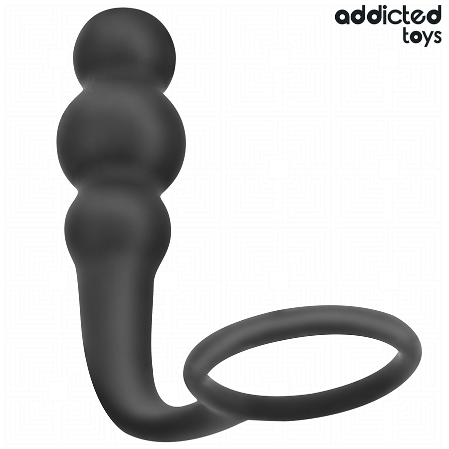 ADDICTED TOYS - ANAL PLUG WITH RING SILICONE MODEL 1 - NOCTURNA DESIRES