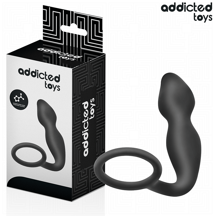 ADDICTED TOYS - ANAL PLUG WITH RING SILICONE MODEL 2 - NOCTURNA DESIRES
