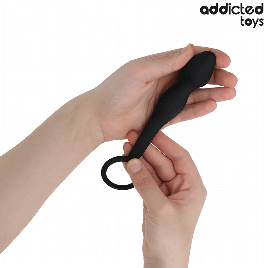 ADDICTED TOYS - ANAL PLUG WITH RING SILICONE MODEL 3 - NOCTURNA DESIRES
