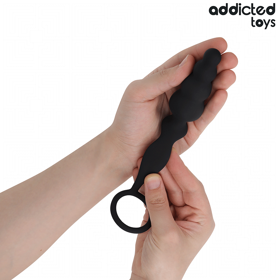 ADDICTED TOYS - ANAL PLUG WITH RING SILICONE MODEL 5 - NOCTURNA DESIRES