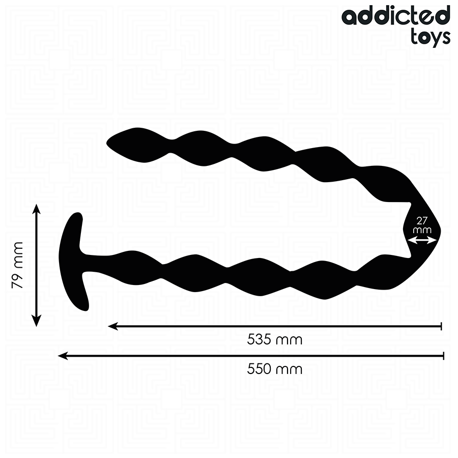 ADDICTED TOYS - EXTRA LONG SILICONE ANAL PLUG - NOCTURNA DESIRES