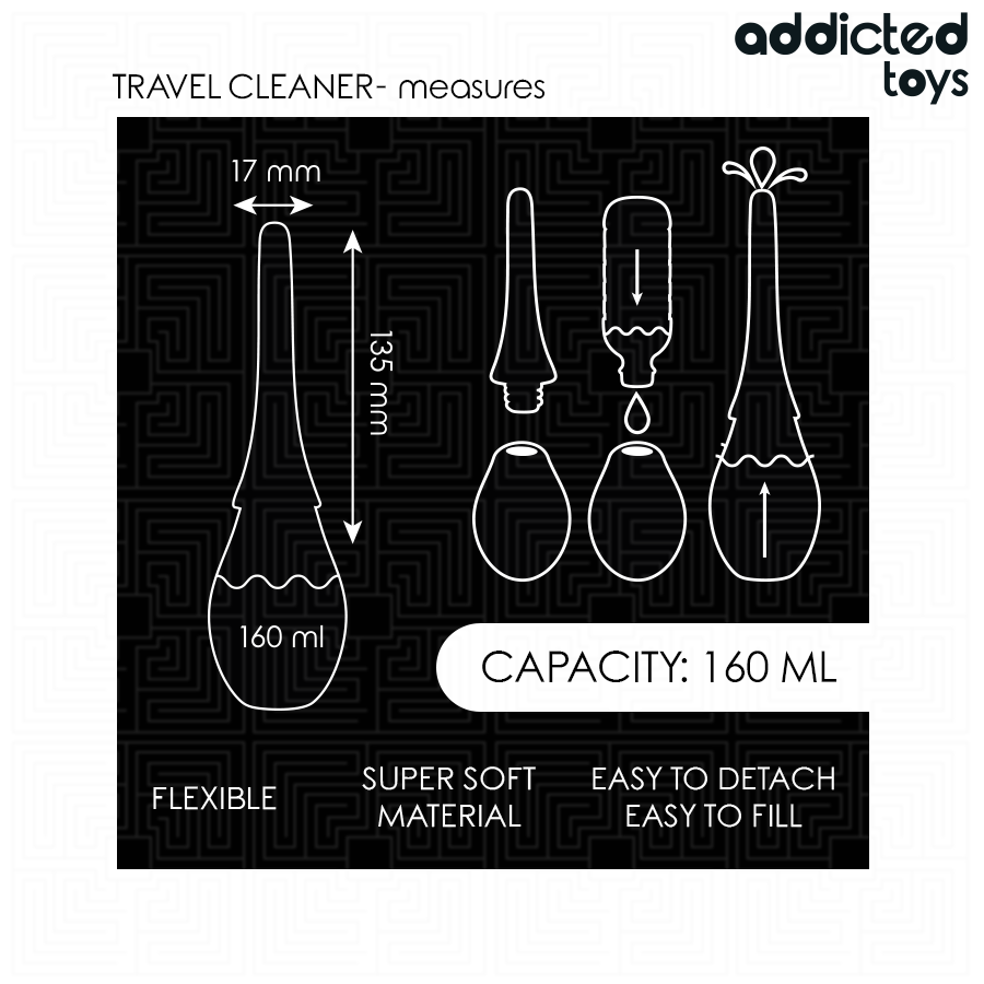 ADDICTED TOYS - TRAVEL CLEANER SILICONE MODEL 3 - NOCTURNA DESIRES