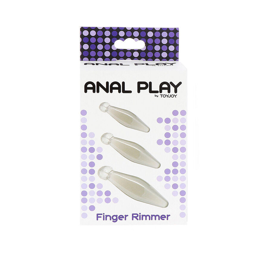 TOYJOY - ANAL PLAY 3-PIECE TRANSPARENT FINGER RIMMER - NOCTURNA DESIRES