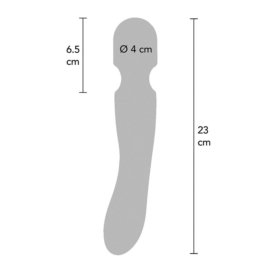 TOYJOY - LIGHT ZENITH WAND MASSAGER BLACK - NOCTURNA DESIRES