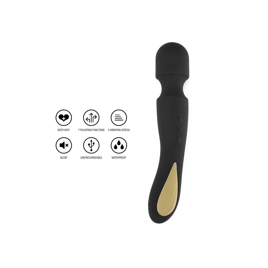 TOYJOY - LIGHT ZENITH WAND MASSAGER BLACK - NOCTURNA DESIRES