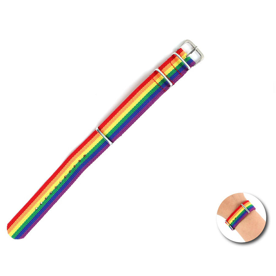 PRIDE - RAINBOW FLAG BRACELET - NOCTURNA DESIRES
