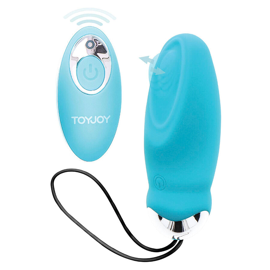 TOYJOY - HAPPINESS I'M SO EGGCITED REMOTE CONTROL VIBRATOR BLUE - NOCTURNA DESIRES