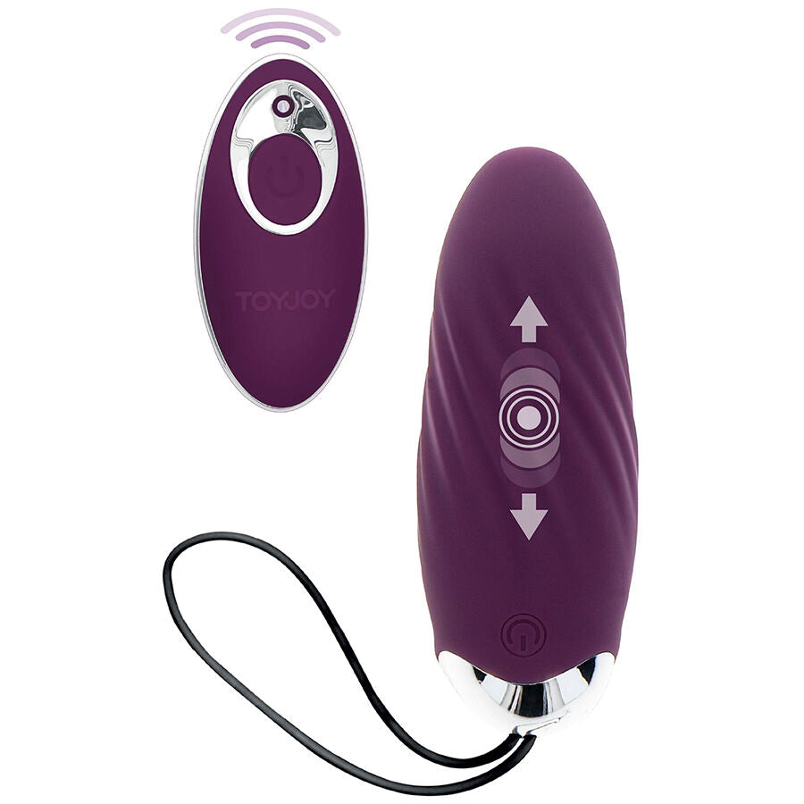 TOYJOY - HAPPINESS KNOCK KNOCK EGGSTAVAGANT VIBRATOR WITH REMOTE CONTROL PURPLE - NOCTURNA DESIRES