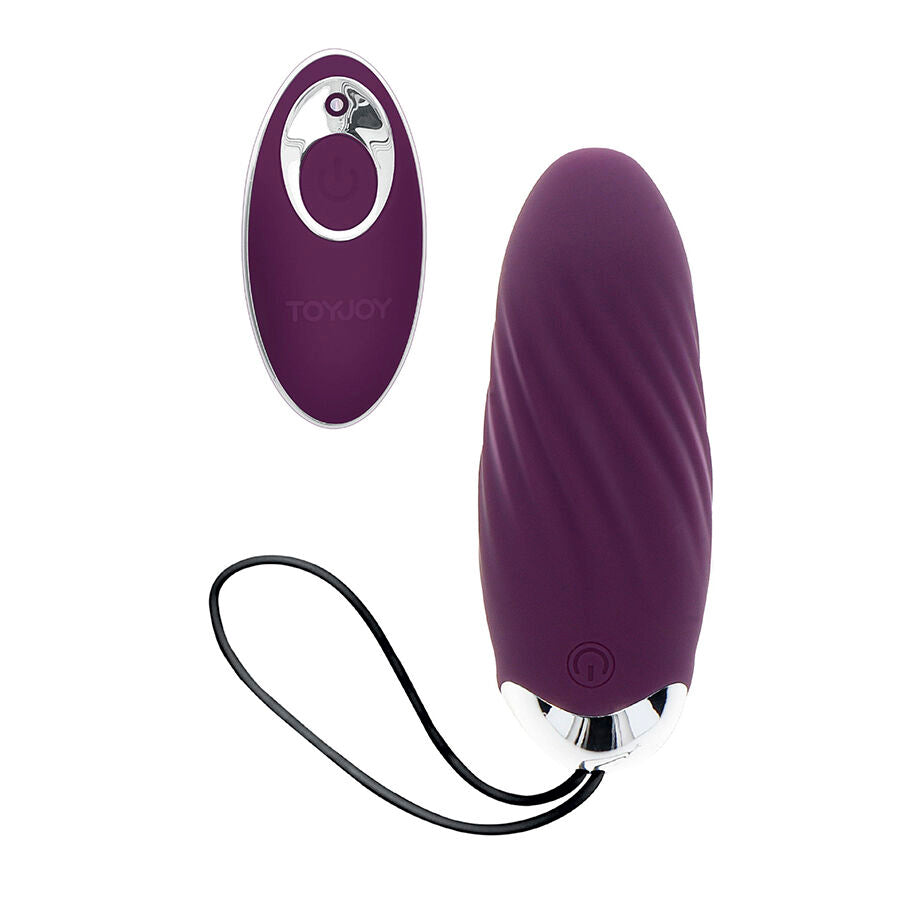 TOYJOY - HAPPINESS KNOCK KNOCK EGGSTAVAGANT VIBRATOR WITH REMOTE CONTROL PURPLE - NOCTURNA DESIRES