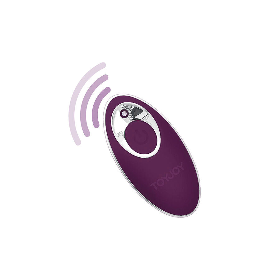 TOYJOY - HAPPINESS KNOCK KNOCK EGGSTAVAGANT VIBRATOR WITH REMOTE CONTROL PURPLE - NOCTURNA DESIRES