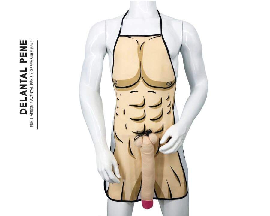 DIABLO PICANTE - 3D PENIS APRON MUSCULAR AND BOLD - NOCTURNA DESIRES