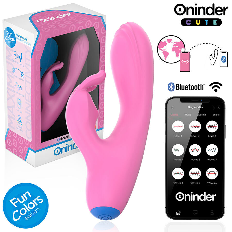 ONINDER CUTE - LOVE BUNNY VIBRATOR G-SPOT CLITORIS - FREE WORLDWIDE APP - NOCTURNA DESIRES