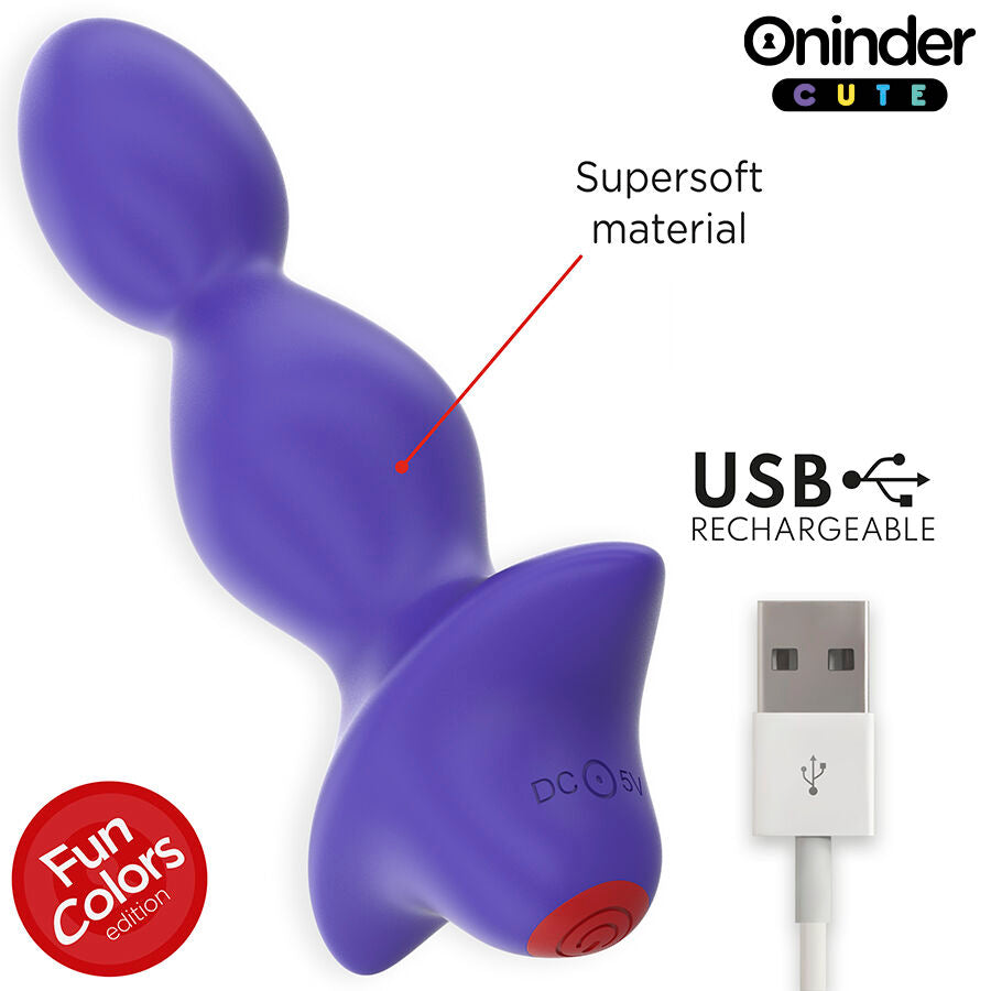 ONINDER CUTE - LOVE BUTT VIBRATING ANAL PLUG DILATOR - FREE WORLDWIDE APP - NOCTURNA DESIRES