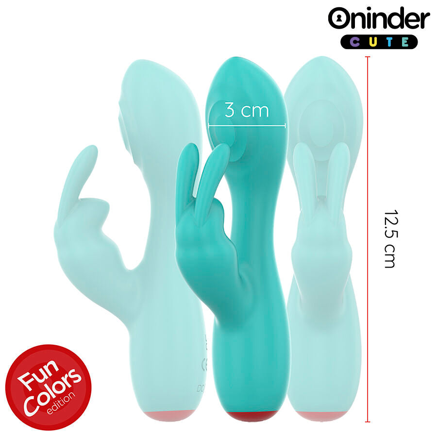 ONINDER CUTE - LOVE BUNNY G-SPOT CLITORAL VIBRATOR - FREE WORLDWIDE APP - NOCTURNA DESIRES