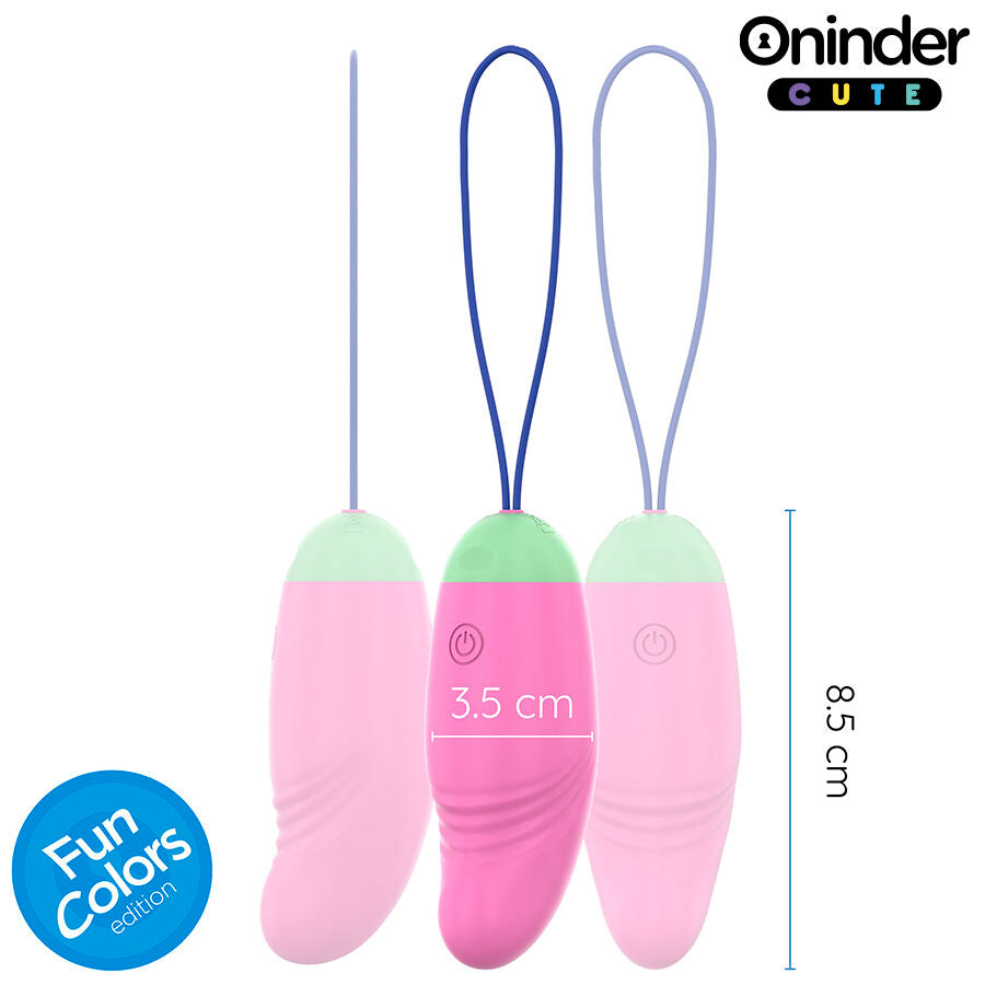 ONINDER CUTE - LOVE PLEASURE 360° VIBRATING-ROTATING SILICONE EGG - FREE GLOBAL APP - NOCTURNA DESIRES