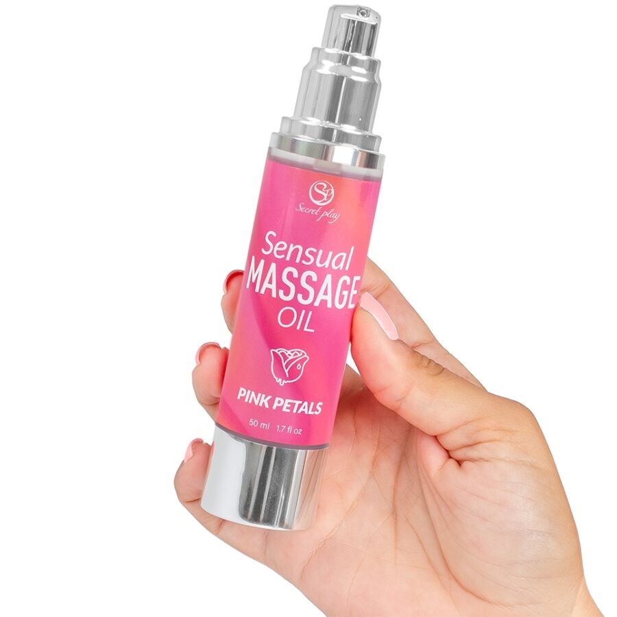 SECRETPLAY - PINK PETALS MASSAGE OIL - NOCTURNA DESIRES