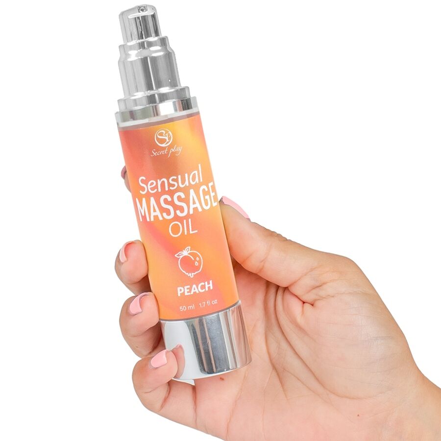 SECRETPLAY - PEACH MASSAGE OIL - NOCTURNA DESIRES