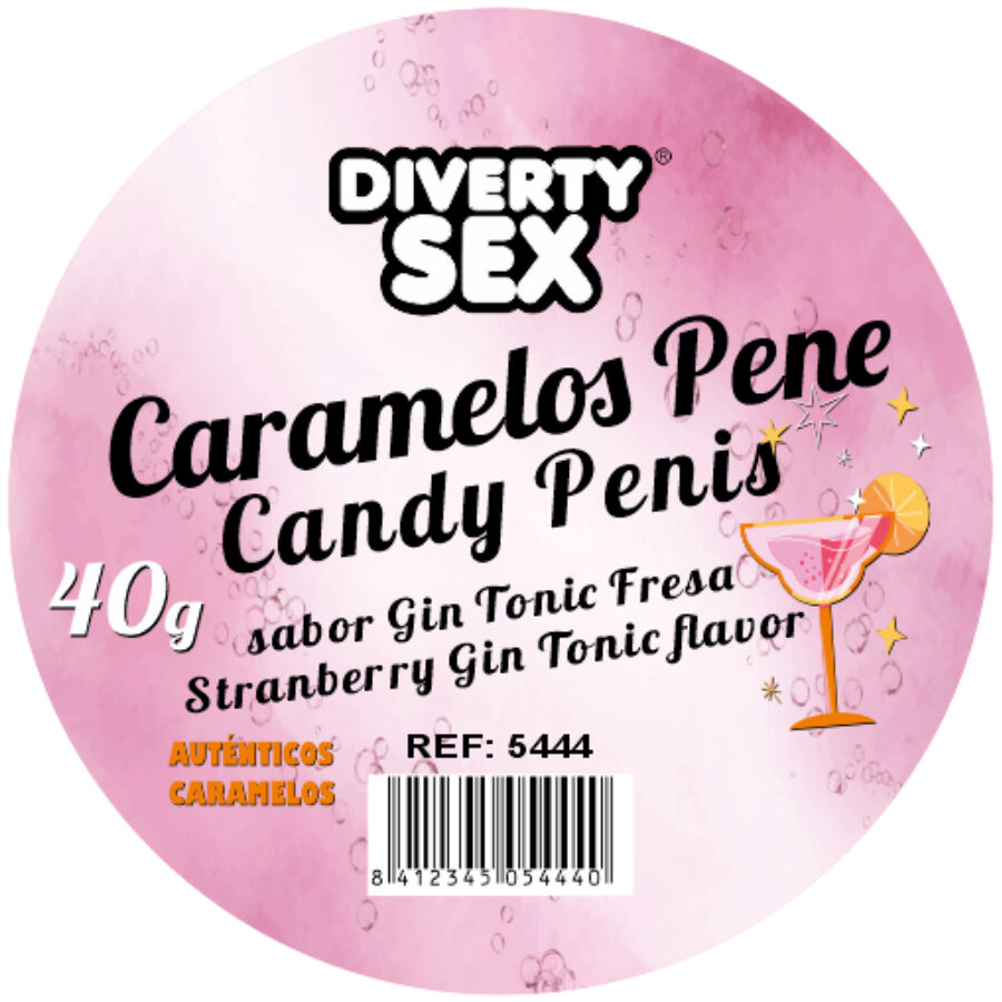 DIABLO PICANTE - 20 GIN & TONIC FLAVORED PENIS CANDIES - NOCTURNA DESIRES