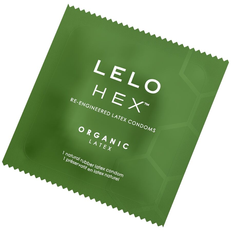 LELO - HEX ORGANIC CONDOM BOX 12 UNITS - NOCTURNA DESIRES