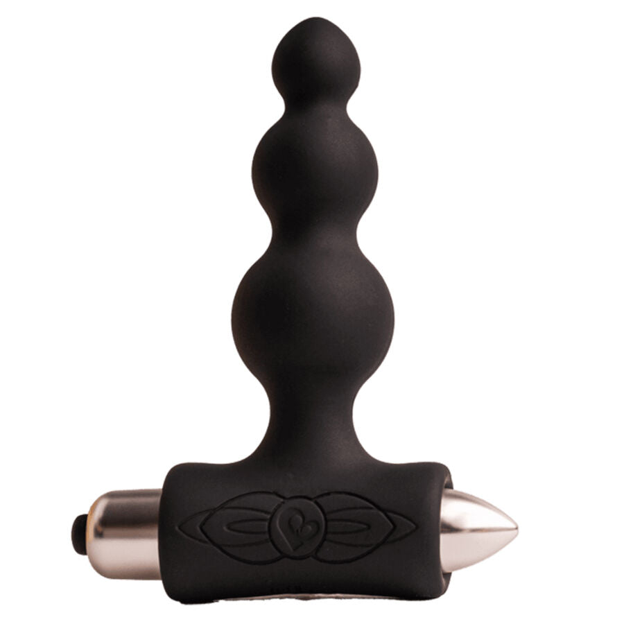 ROCKS- OFF - PETITE SENSATIONS BUBBLES ANAL PLUG VIBRATOR BLACK - NOCTURNA DESIRES