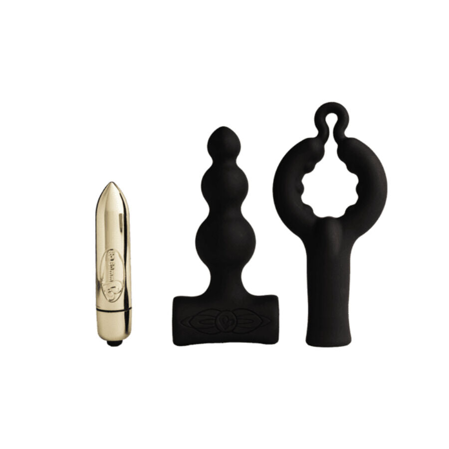 ROCKS- OFF - PETITE SENSATIONS BUBBLES ANAL PLUG VIBRATOR BLACK - NOCTURNA DESIRES