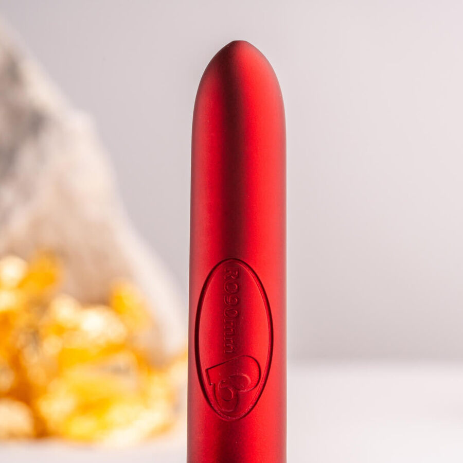 ROCKS-OFF - RO-90 SCARLET VELVET VIBRATING BULLET RED - NOCTURNA DESIRES