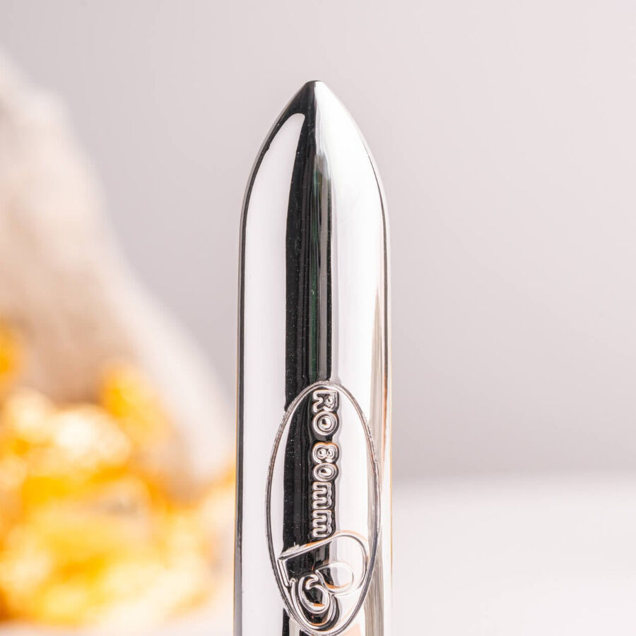 ROCKS-OFF - RO-80 CHROME VIBRATING BULLET SILVER - NOCTURNA DESIRES