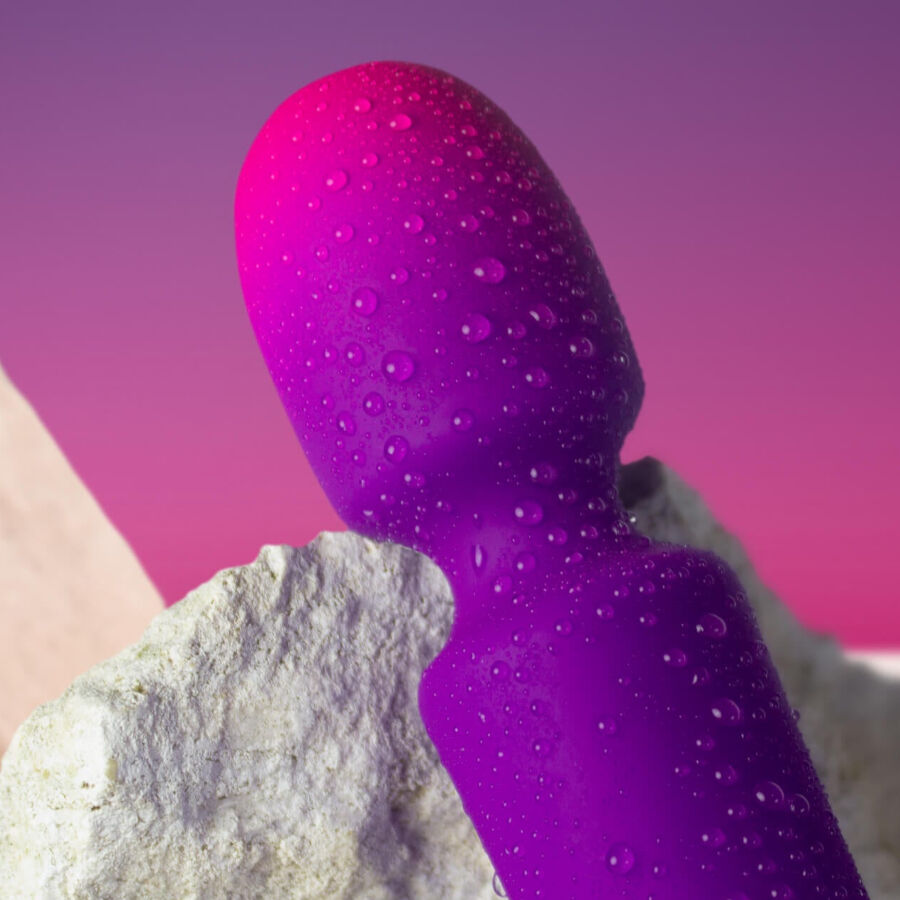ROCKS- OFF - GLO- GIRL VIBRATOR WAND MINI PURPLE - NOCTURNA DESIRES