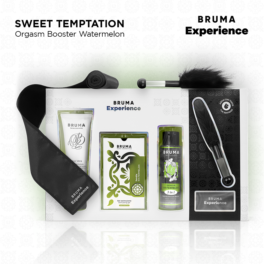 BRUMA XPERIENCE - SWEET WATERMELON TEMPTATION KIT WITH ORGASM ENHANCER - NOCTURNA DESIRES