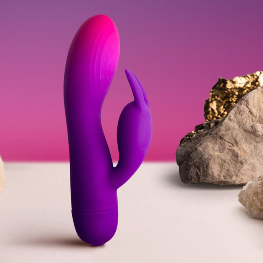 ROCKS- OFF - GLO- GIRL PURPLE RABBIT VIBRATOR - NOCTURNA DESIRES