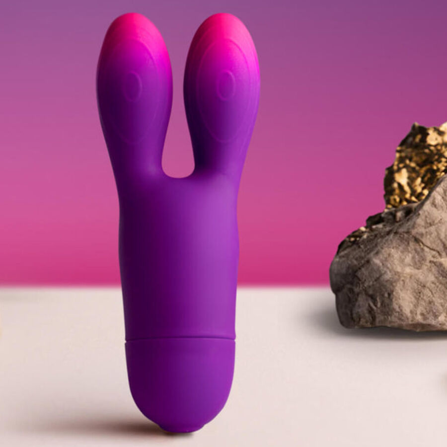 ROCKS- OFF - GLO-GIRL BUNNY PURPLE FLEXIBLE VIBRATOR - NOCTURNA DESIRES