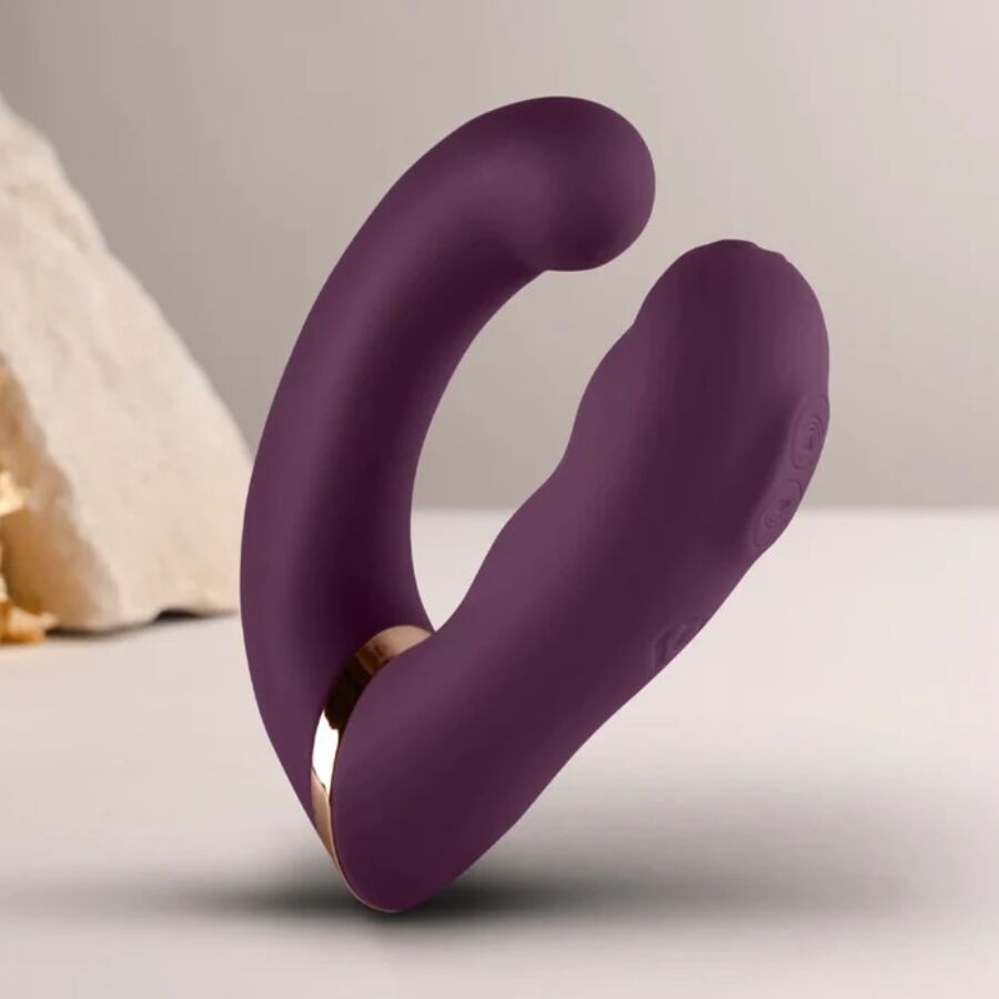 ROCKS-OFF - GEMINI DUAL VIBRATOR G-SPOT CLITORIS STIMULATOR PURPLE - NOCTURNA DESIRES