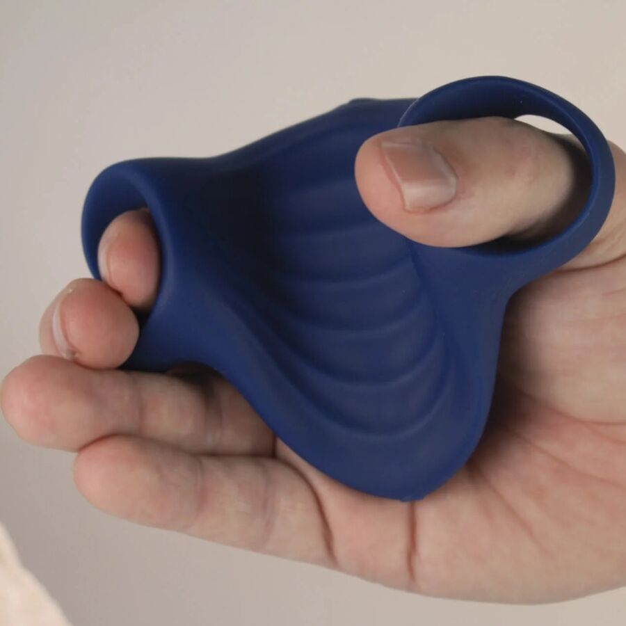 ROCKS- OFF - PALM BLUE FLEXIBLE VIBRATOR MASTURBATOR - NOCTURNA DESIRES