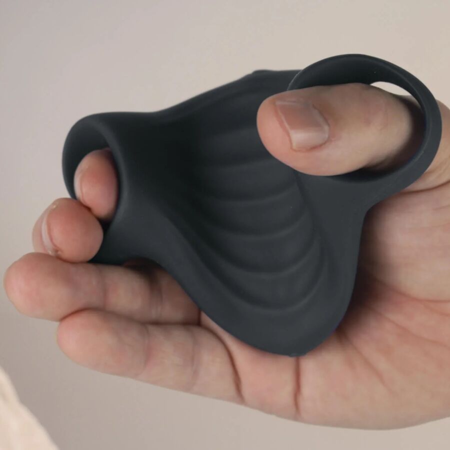 ROCKS- OFF - PALM BLACK FLEXIBLE VIBRATOR MASTURBATOR - NOCTURNA DESIRES
